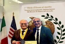 “Ambasciatore dei Bronzi di Riace nel Mondo” titolo d’Onore al merito al Dr. Giorgio Marrapodi